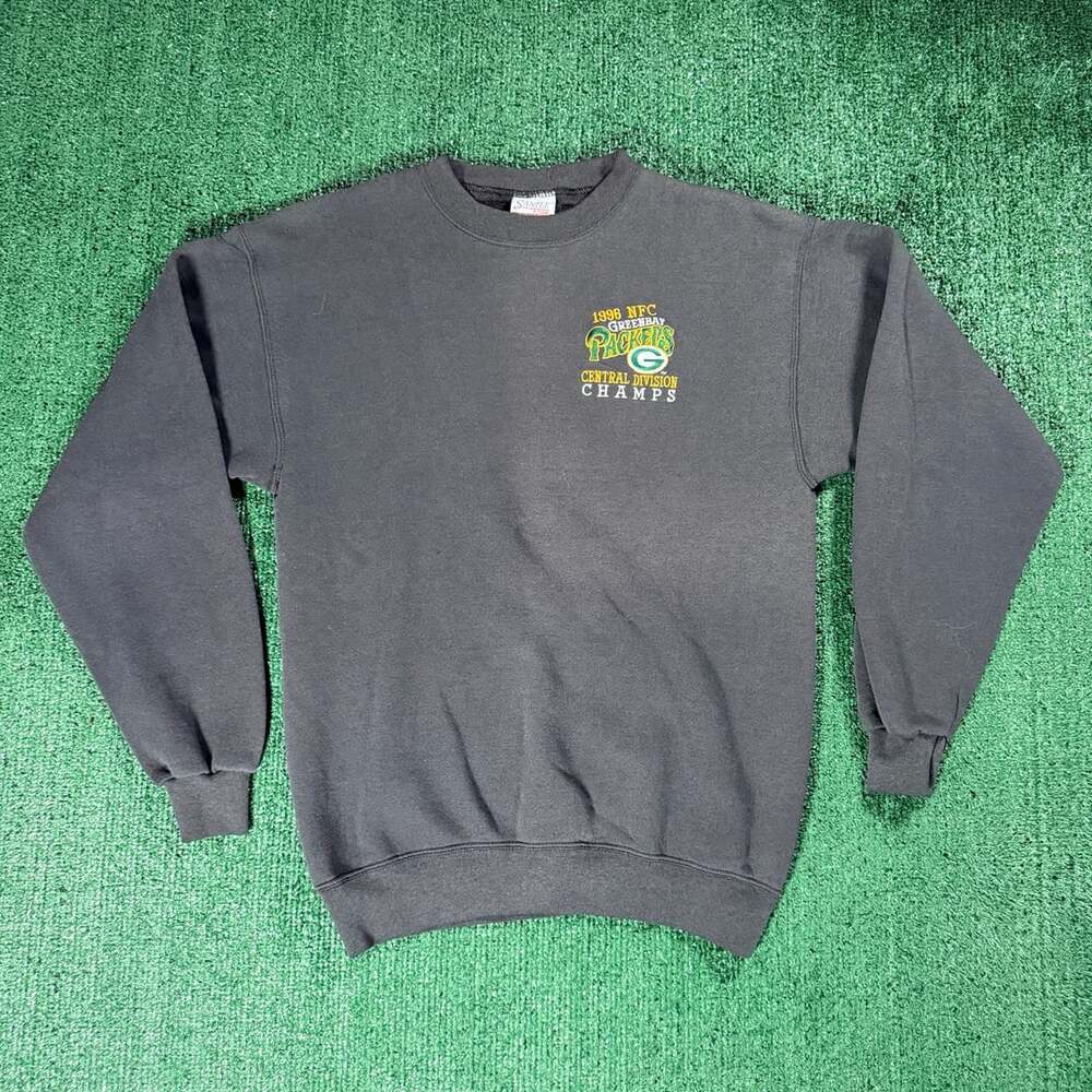 Vintage SanTee 1996 Green Bay Packers NFC Division Champs Sweatshirt Medium
